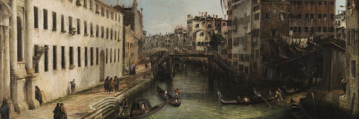 il rio dei mendicanti di Canaletto, 1721-1724