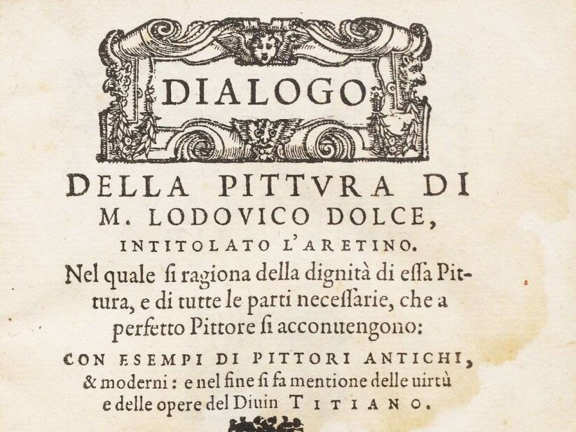 Lodovico Dolce, Dialogo della pittura di M. Lodovico Dolce, intitolato l'Aretino, 1557