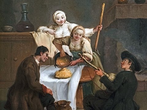 Pietro Longhi, La polenta, 1740